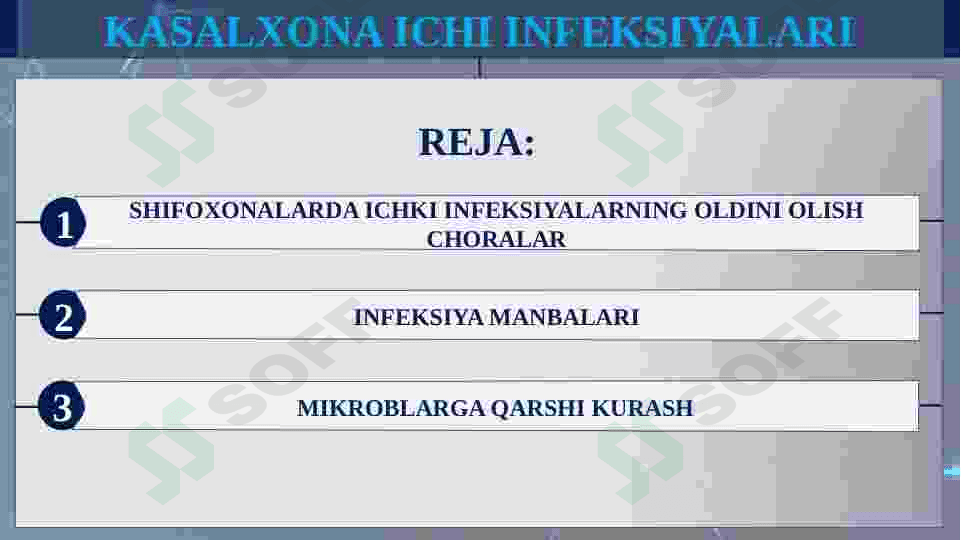KASALXONA ICHI INFEKSIYALARINI KELIB CHIQISHI UCHUN HAVONING BAKTERIAL IFLOSLANGANLIGINI AHAMIYATI 2