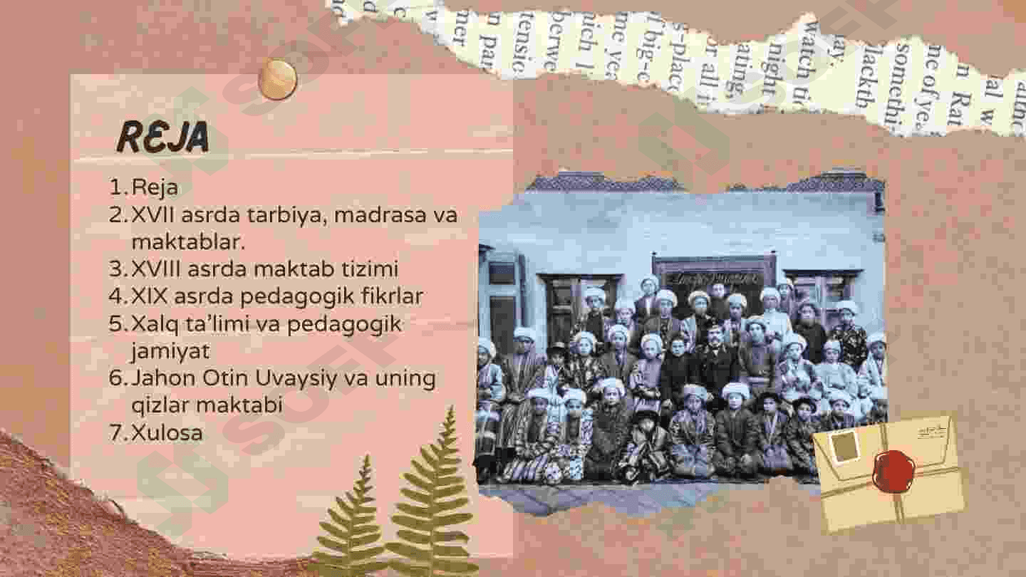 xvii-xix asrning birinchi yarmida tarbiya maktab va pedagogik fikrlar 2