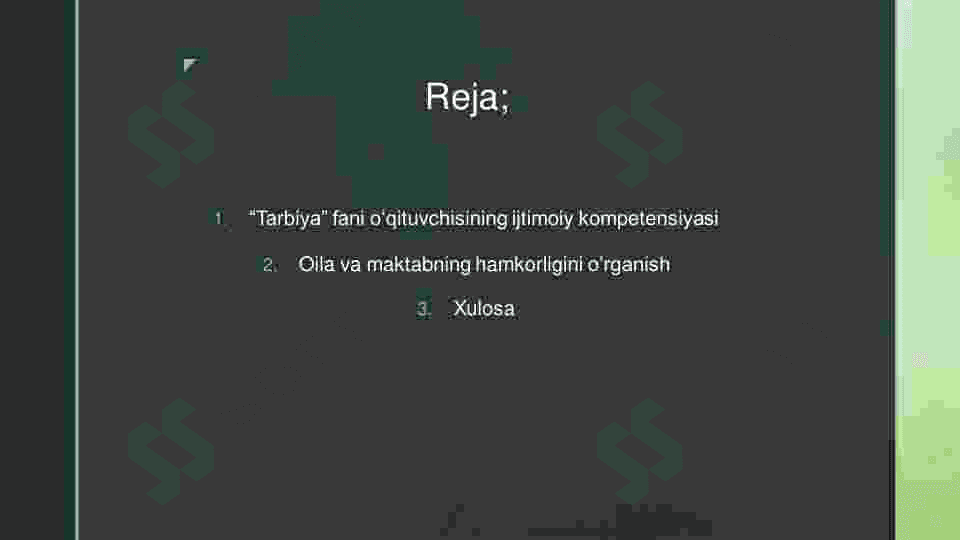 Zamonaviy “Tarbiya” fani o’qituvchisining kasbiy kompetensiyalari va unga qo’yiladigan talablar 2
