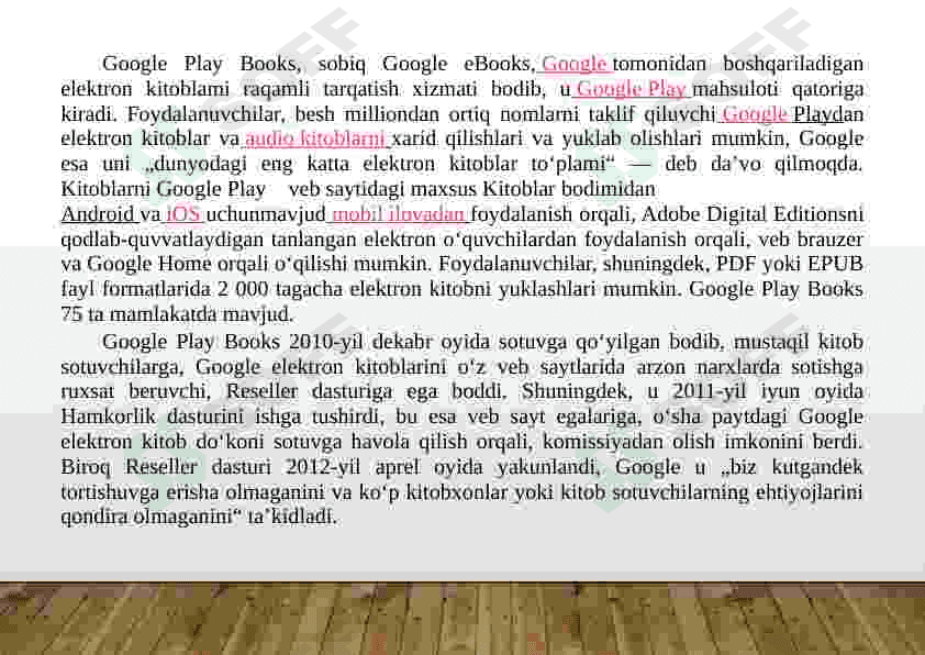 Google Store va uning imkoniyatlari 2