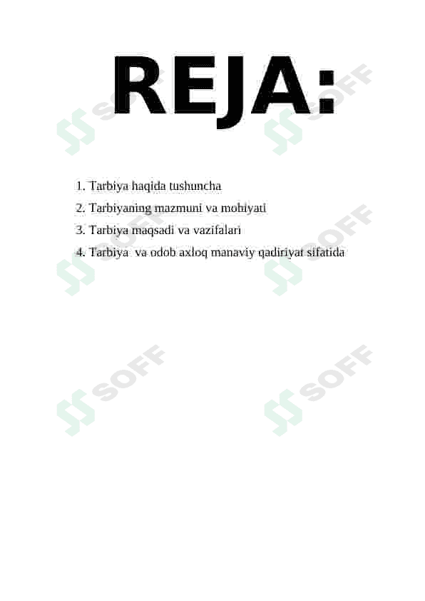 Tarbiyaning maqsad va vazifalari 2