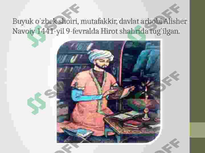 Alisher Navoiy-g’azal mulkining sultoni 2
