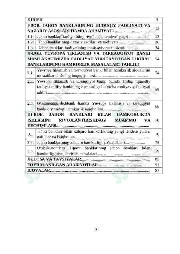 JAHON BANKLARI BILAN HAMKORLIKDA ISHLASHNI RIVOJLANTIRISH YO‘LLARI 2