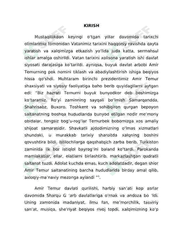 Temuriylar davridagi bunyodkorlik ishlari 2