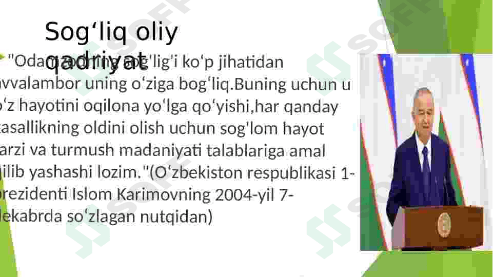 Oʻzbekistonda soʻnggi yillardagi tibbiyotda islohotlar 2