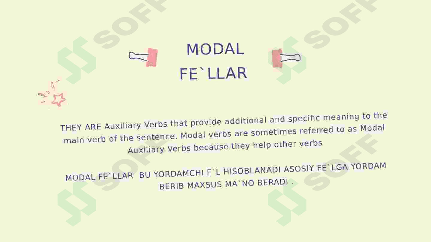 Modal verbs 2