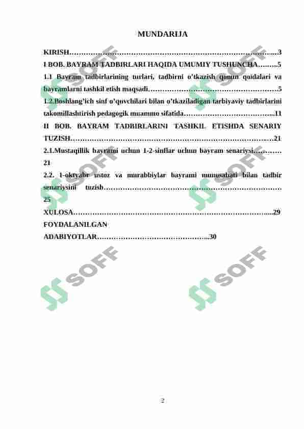 Bayram tadbirlarini tashkil etish metodikasi 2