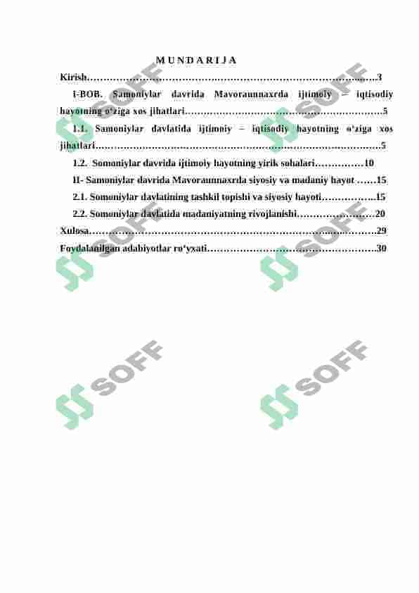 Samoniylar davrida ijtimoiy-iqtisodiy hayot 2