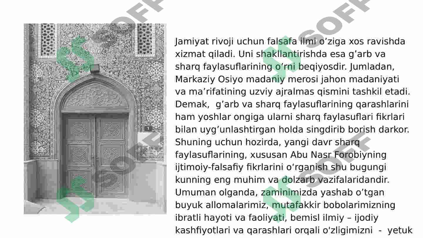 Abu Nasr Farobiyning ijtimoiy-falsafiy qarashlari 2