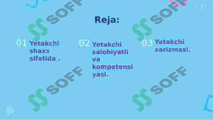 Yetakchning shaxsiy  hislatlari va ularni  rivojlantirish 2