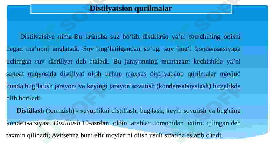 Distilyatsion qurilmalar 2