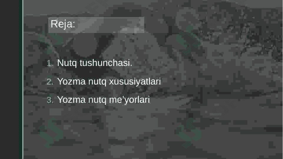 Yozma nutq va uning xususiyatlari 2