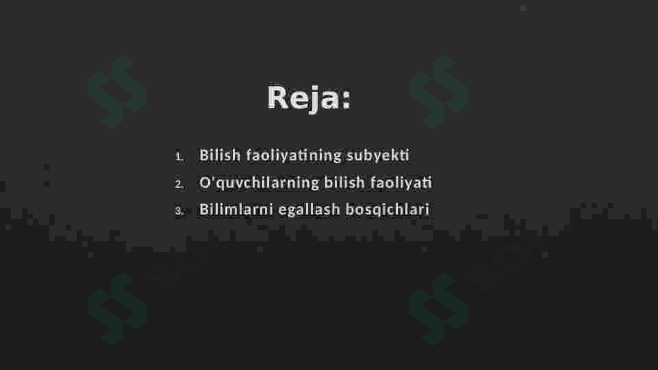 O'quvchilarning bilish faoliyati va uning tuzilishi 2