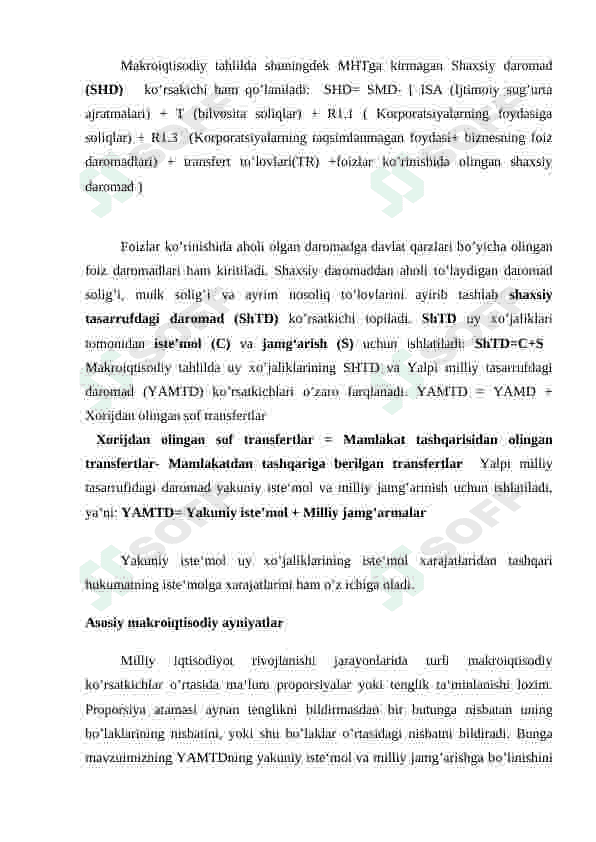 MILLIY HISOBCHILIK TIZIMIDAGI BOSHQA KО‘RSATKICHLAR VA ULAR О‘RTASIDAGI NISBAT 2
