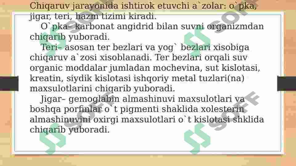 AYIRUV TIZIMINING FIZIOLOGIYASI BUYRAKLAR FUNKSIYASI 2