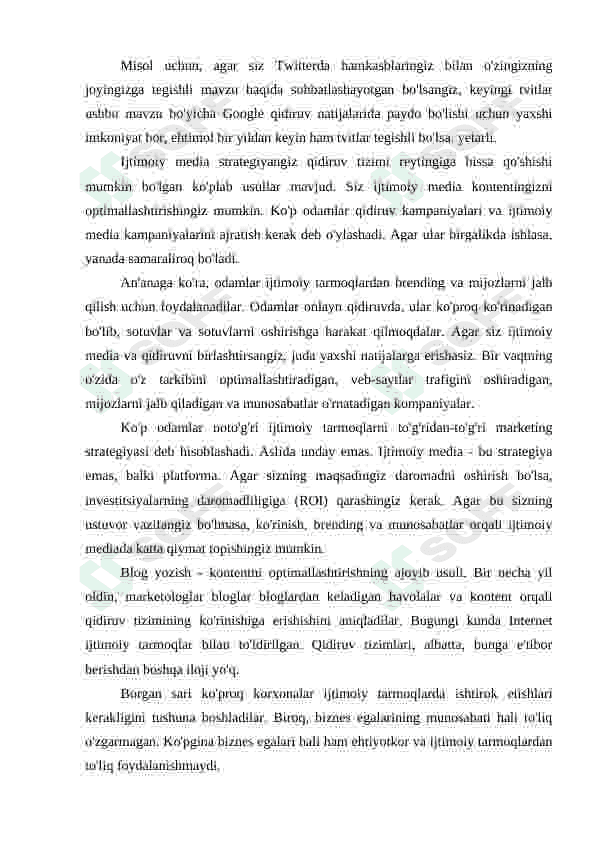 Ijtimoiy tarmoqlardan ma’lumotlarni to‘plashni o‘rganish 2