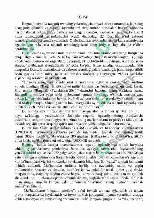 IQTISODIYOTNING BARCHA SOHALARINI RAQAMLI TEXNOLOGIYALAR ASOSIDA YANGILASH ZARURIYATI 2