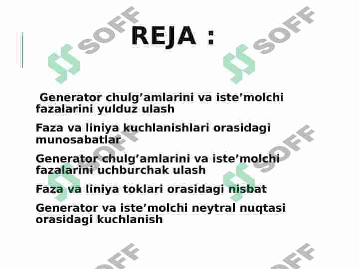 Uch fazali iste’molchilarni uchburchak va yulduz sxemada ulash 2