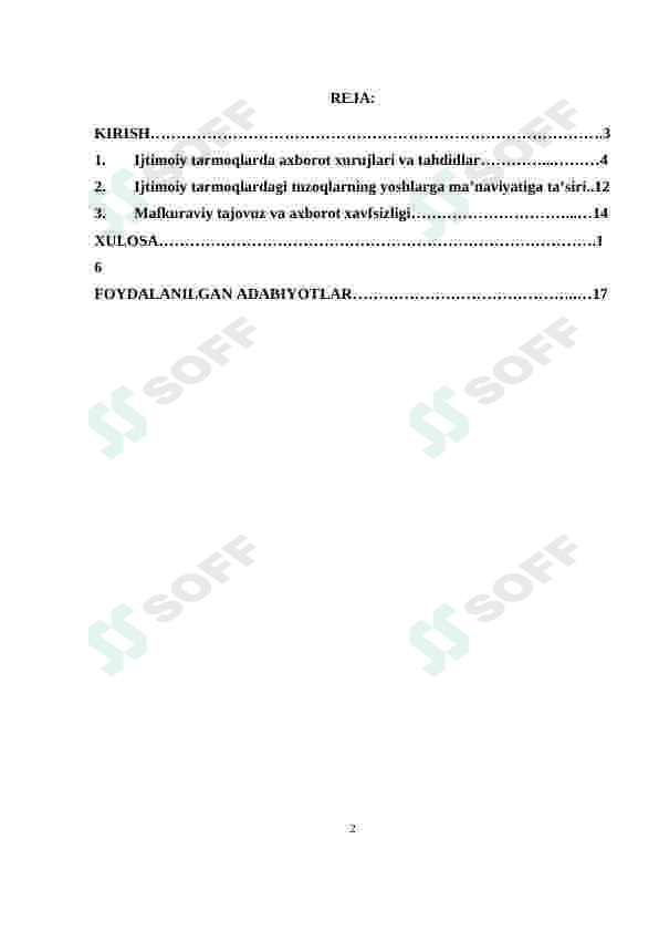 Internet va virtual mafkuraviy xurujlarining oqibatlari 2