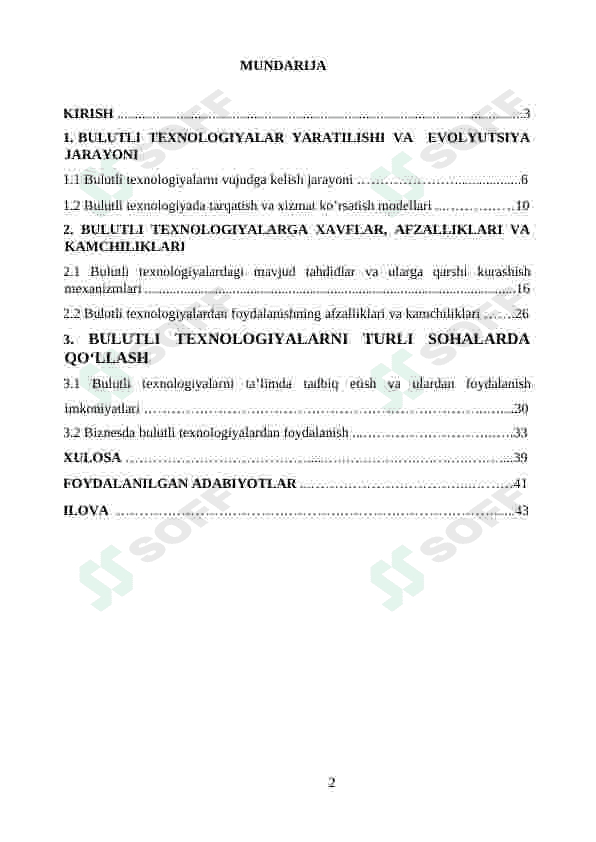 Raqamli iqtisodiyotda bulutli texnologiyalardan foydalanish 2