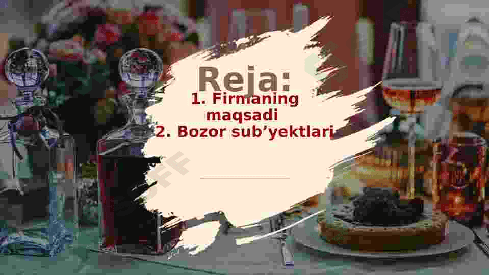 Firma bozor iqtisodiyoti sub’yekti sifatida. 2