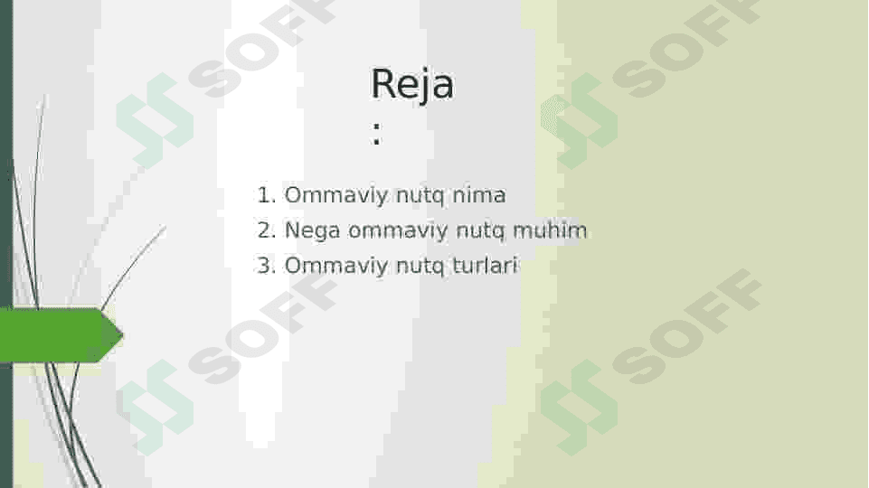 Ommaviy ma’ruzalar, notiqlik turlari 2
