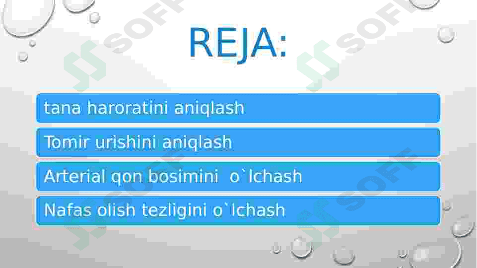 Tana harorati ,tomir urishi,arterial qon bosimi va nafas tezligini aniqlash 2