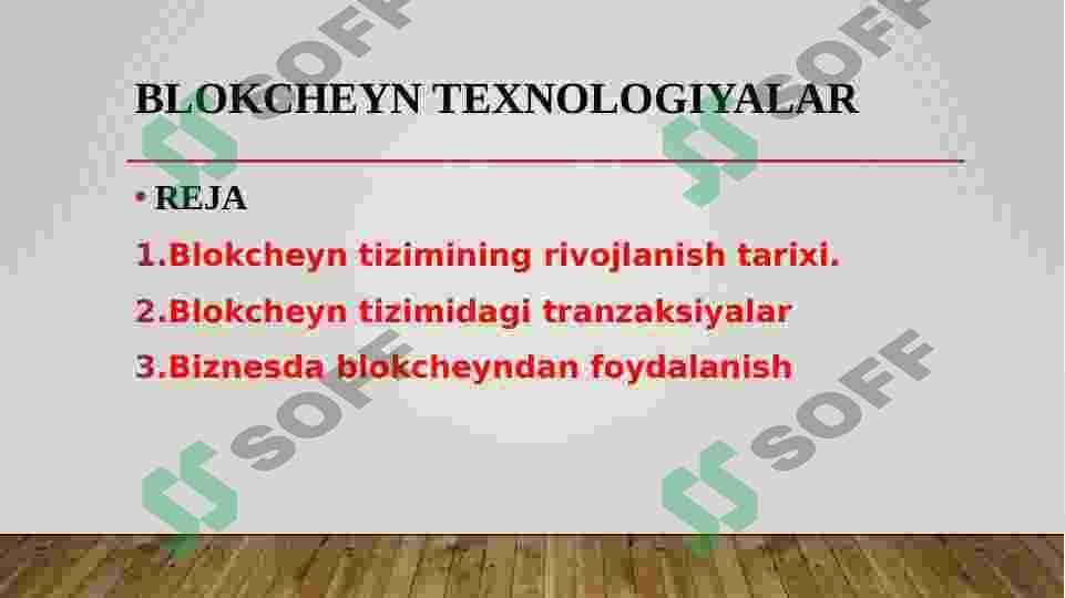 Blokcheyn texnologiyalar 2