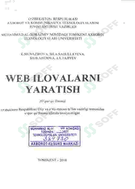 Web ilovalarini yaratish bo'yicha umumiy kitoblar 2