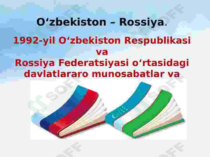 O‘zbekiston Respublikasining Rossiya, Xitoy va AQShbilan o‘zaro munosabatlari 2