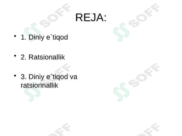 Diniy e’tiqod va ratsionallik 2