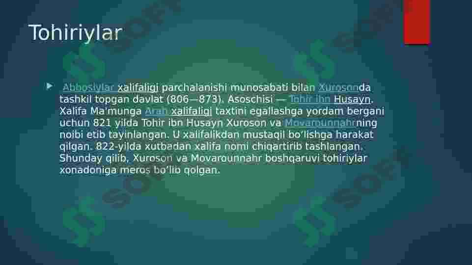 Tohiriylar Somoniylar Safforiylar davrida Afg‘oniston 2