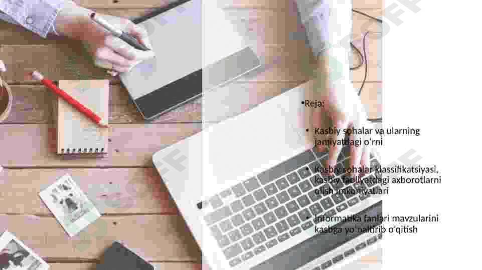 INFORMATIKANI KASBGA YO‘NALTIRIB O‘QITISHNI LOYIHALASHTIRISH 2