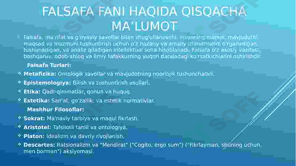 Xulosa chiqarish tafakkurning shakli sifatida 3