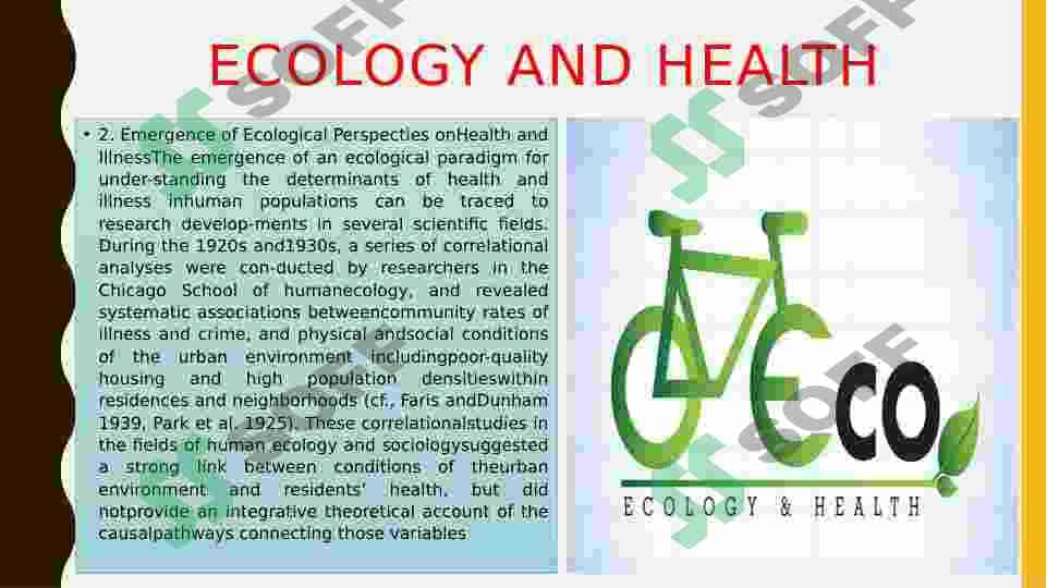 Ecology and Health 3