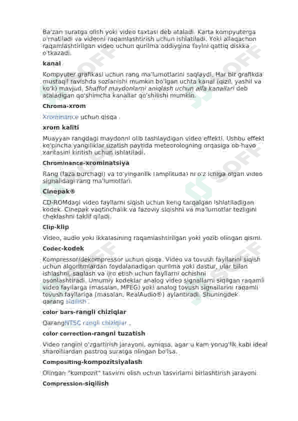 premiere pro dasturi uchun glossary montajda ishlatiladigan terminlar o'zbekcha 3