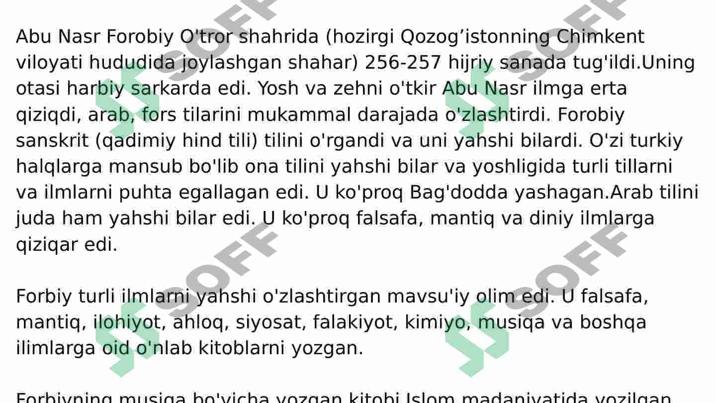 Abu Nasr Farobiyning ijtimoiy-falsafiy qarashlari 3