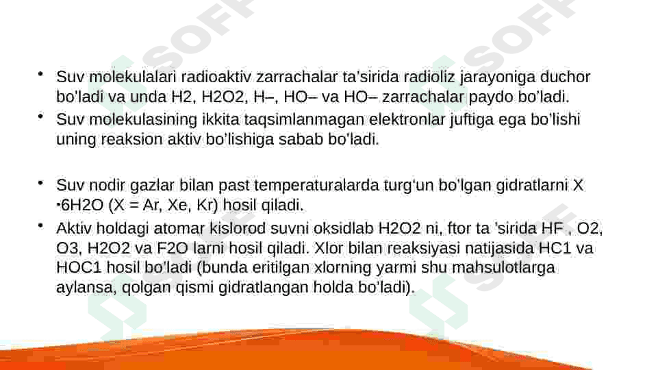 Suvning ion ko'paytmasi, vodorod ko'rsatkichning ahamiyati. 3