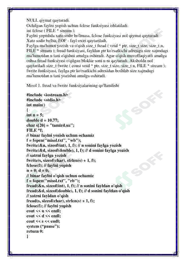 Fayllar bilan ishlashning yangi usullari (I/O texnologiyasi) 3