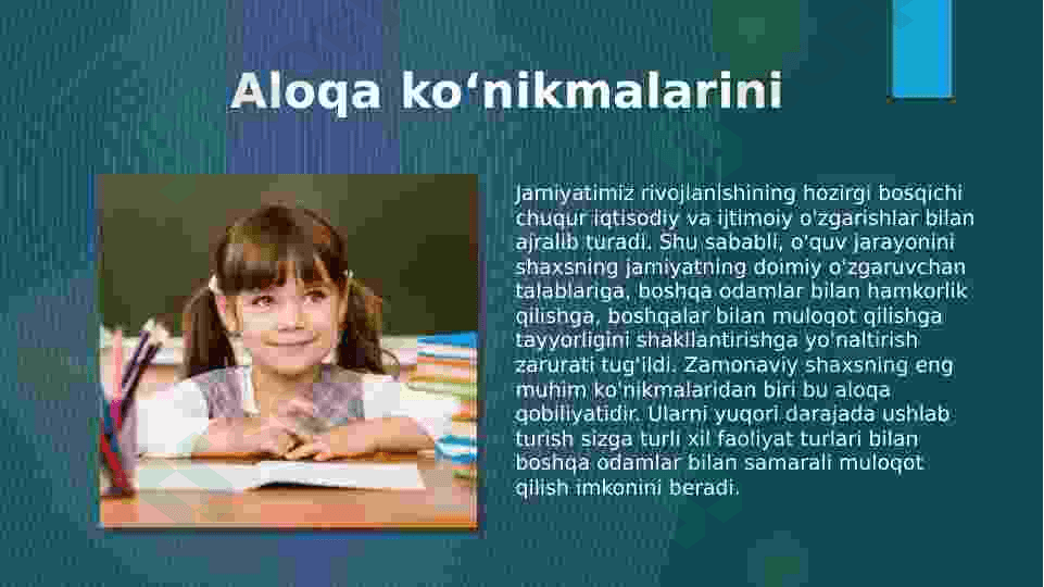 Boshlangʻich maktab yoshidagi bolalarga aloqa ko’nikmalarini shakllantirish 3