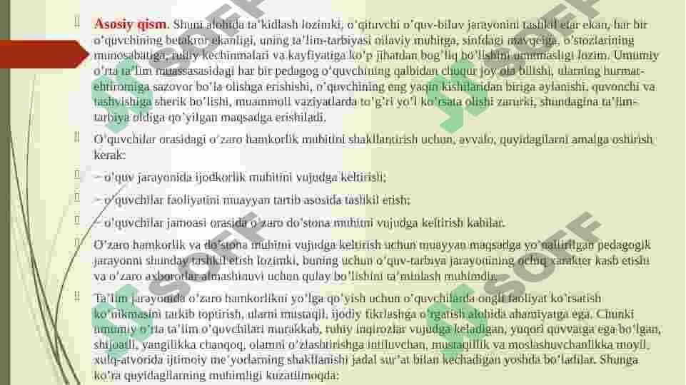 Ta’limning jamoaviy va guruhiy texnologiyasi. 3