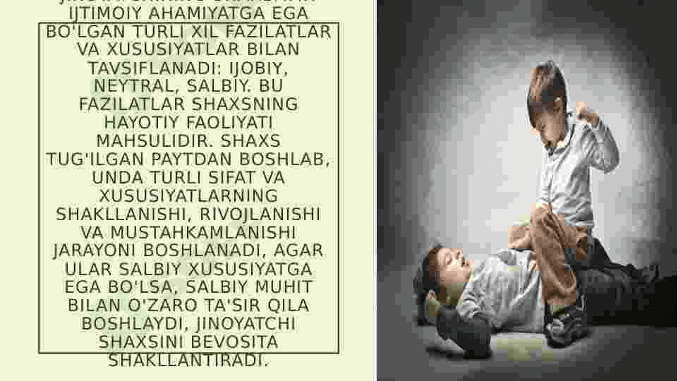Shaxsda jinoiy xulq motivlarining namoyon bo'lishiga ijtimoiy psixologik omillarning ta'siri 3