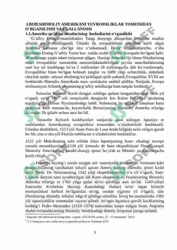 Tarix darslarida XVII asrda shimoliy Amerika.Amerika qo’shma shtatlarini tashkil topishi 3