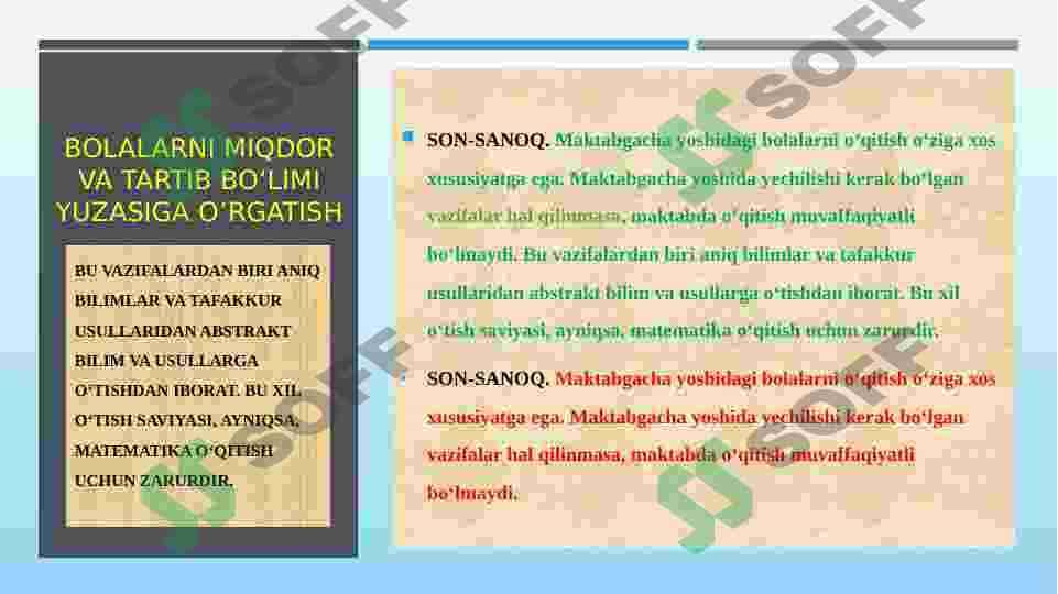MAKTABGACHA TA’LIM TASHKILOTLARIDA BOLALARNI SON SANOQQA O’RGATISH 3