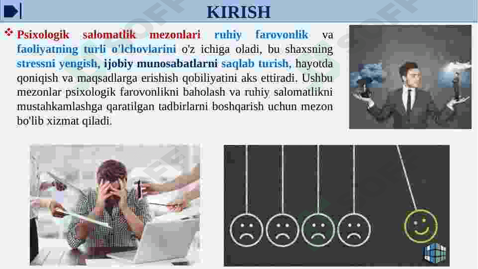 PSIXOLOGIK SALOMATLIK MEZONLARI VA KO'RSATKICHLARINI YOSH XUSUSIYATLARI BO'YICHA KLASSIFIKATSIYASI 3