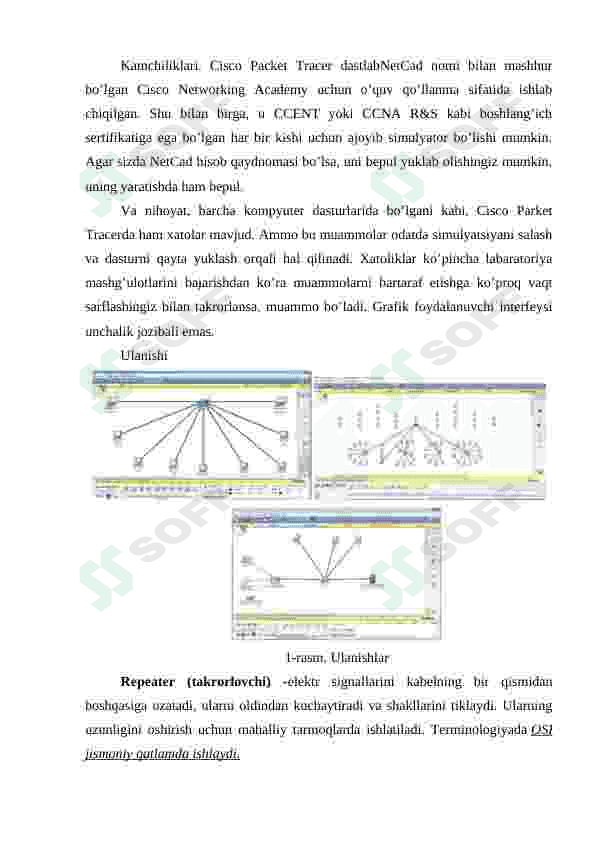 Tarmoq simulyatorlari bilan ishlash 3