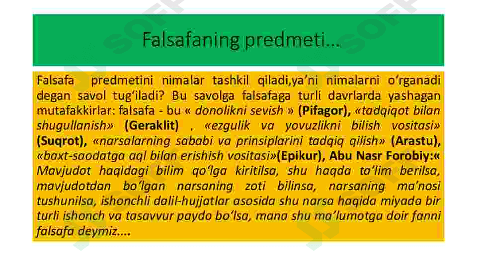 Falsafaning fan va dunyoqarashga doir mohiyati 3