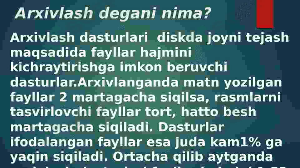 Arxivlash dasturlari 3