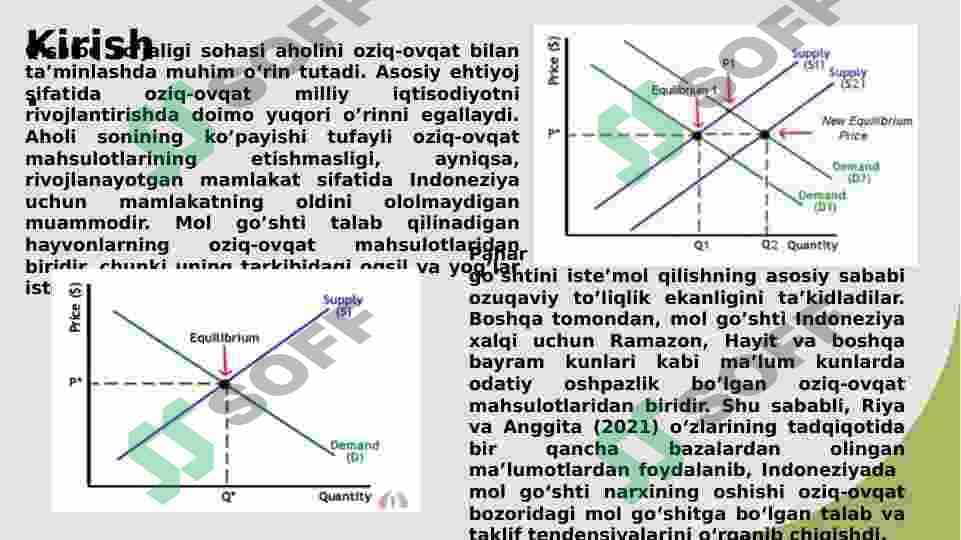 Mikroiqtisodiyot talab va taklifni o'zgarishi ( Mol go'shti misolida) 3