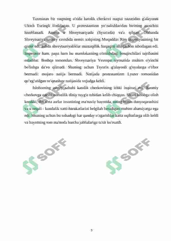 Tarixni o’qitishda reformatsiya mavzusini orgatish 3